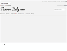 Tablet Screenshot of flowersitaly.com